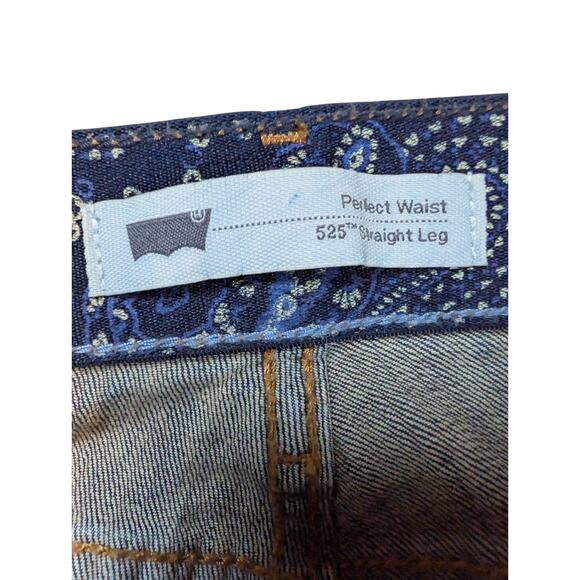 Levi's 525 Jeans Women’s 16M (38x32) Perfect Waist Straight Leg Dark Wash Denim - Picture 3 of 7